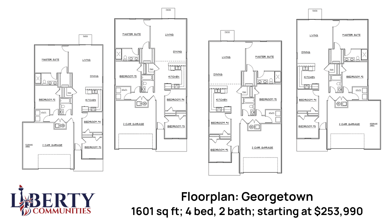 Georgetown A/B layouts Liberty Communities